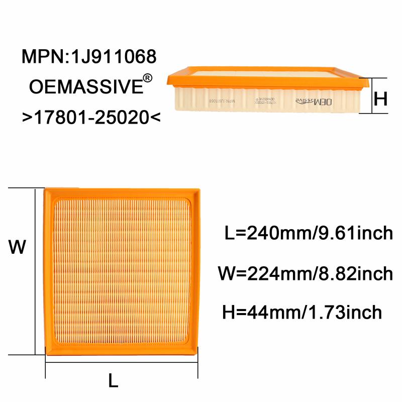 17801-25020 Air Filter For Toyota Avalon Camry RAV4 Lexus RX ES NX 1.6L 2.0L 2.4L 2.5L 3.5L 2018 2019 2020 2021 2022 2023 2024