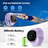 Waterproof Rugged Outdoor Smart Watch Flashlight Watch Unisex Fitness Tracker Touch Screen Heart Rate Monitor