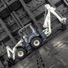 1/50 Simulation Scale Alloy Engineering Vehicle Model Two-way Forklift Excavator Simulation Rich In Details, Finely Crafted