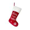 Christmas Stockings 19 Inch Large Embroidered Xmas Stockings with Plush Cuff Fireplace Hanging Ornament for Holiday Party Decoration
