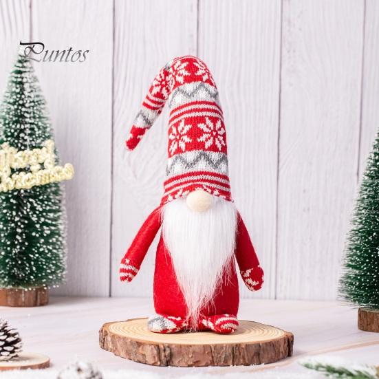 Ozdoba Świąteczna w Pudełku Prezentowym Dekoracja Świąteczna Krasnal Boże Narodzenie, Pluszowy Tomte Szwedzka Figurka, Miękka Skandynawska Przytulna Dekoracja Wiejska Lalka Krasnala dla