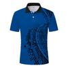 Trendy Geometric Short Sleeve Polo Shirt, Versatile Casual Top for Daily Wear