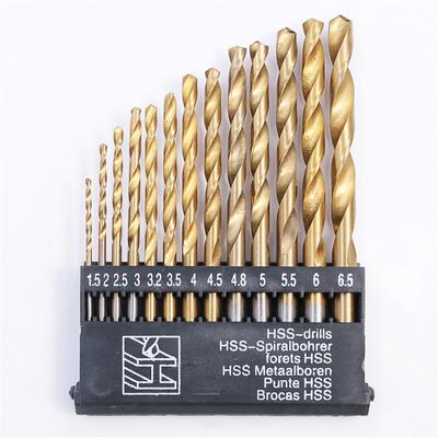 HSS-CO 13-teiliges Spiralbohrer-Set in Box, Metall, Holz, Kunststoff, Bohrwerkzeuge