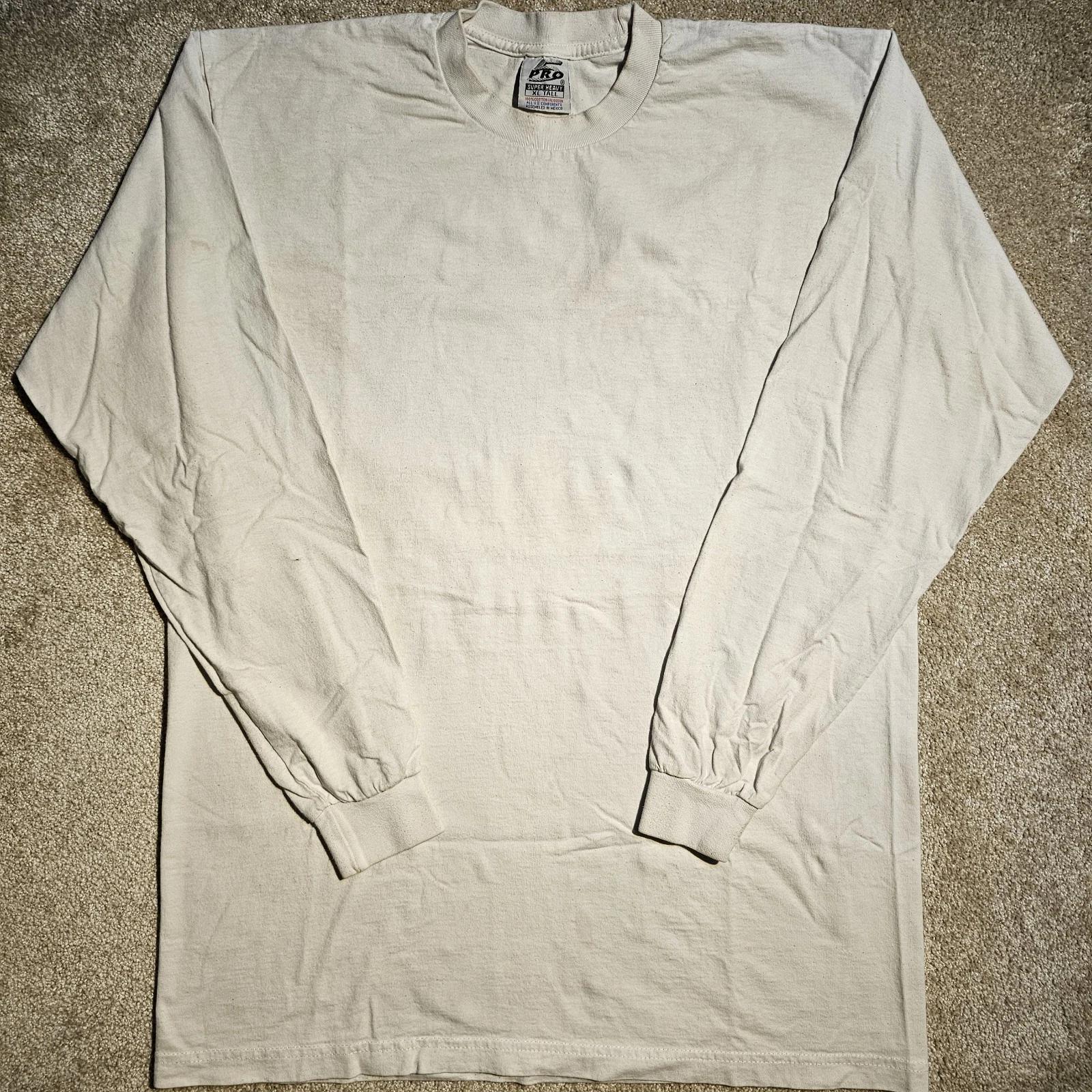 

Винтажная футболка 90-х 5PRO Super Heavy Thrashed Мужская XL TALL Слизевая Скейт Гранж S