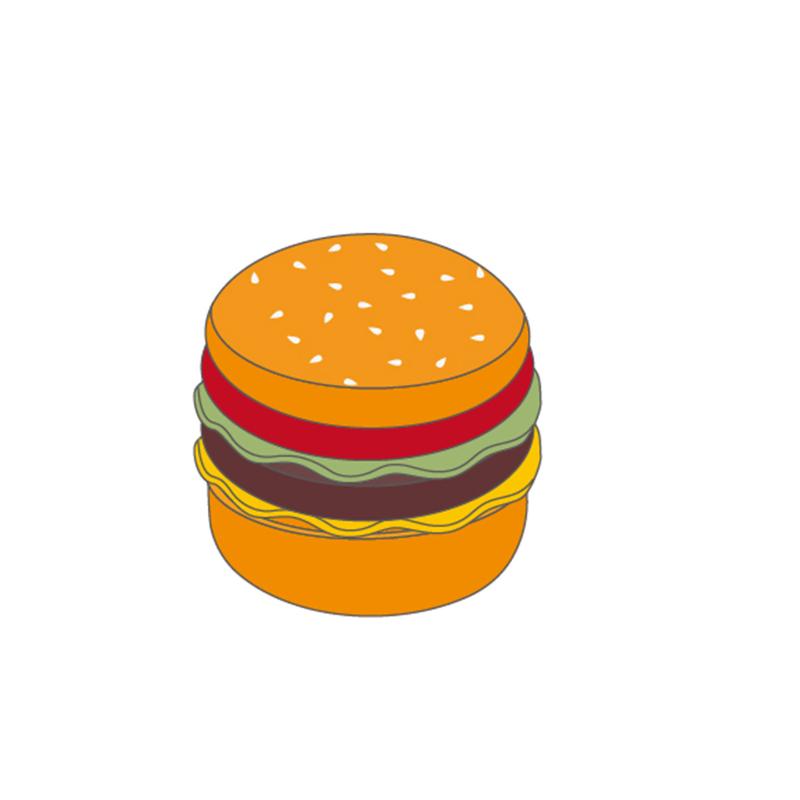 

1 Set 1/6 Dollhouse Hamburger Tableware Meal Box Mini Food Play Plate Model Miniature Kitchen Decoration Diy Accessories коричневый