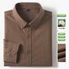 New 100% Pure Cotton Striped Shirt For Men's Long Sleeve Casual Regular Fit Soft Comfortable Business Social Shirts Men Clothing