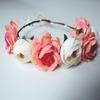 Silver Color Handmade Pearl Flower Headband Bridal Wedding Crown Hair Accessories Hair Band Tiara Crystal Headpiece Hair Jewelry