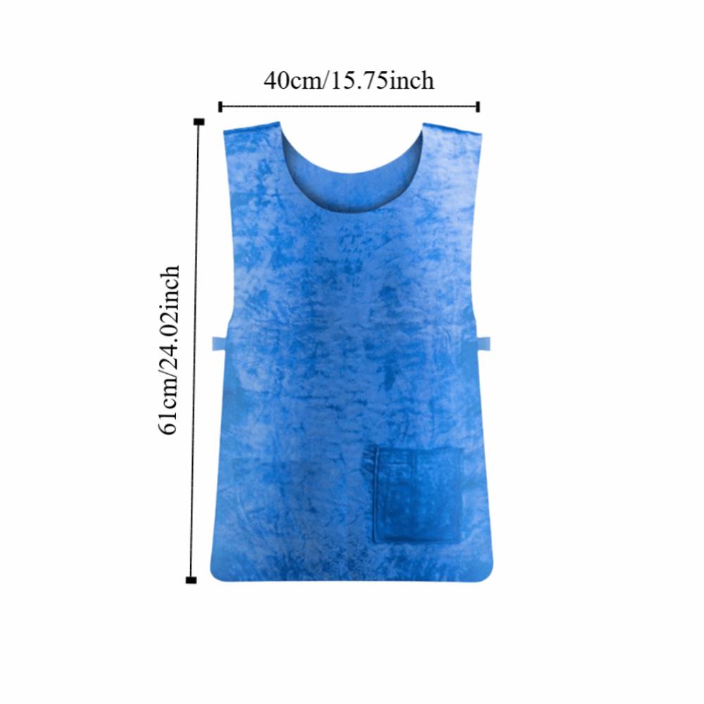 Durable Adjustable Ice Cooling Vest High Temperature Protection Blue PVA Cooling Vest Evaporative Ice Vest Summer Season