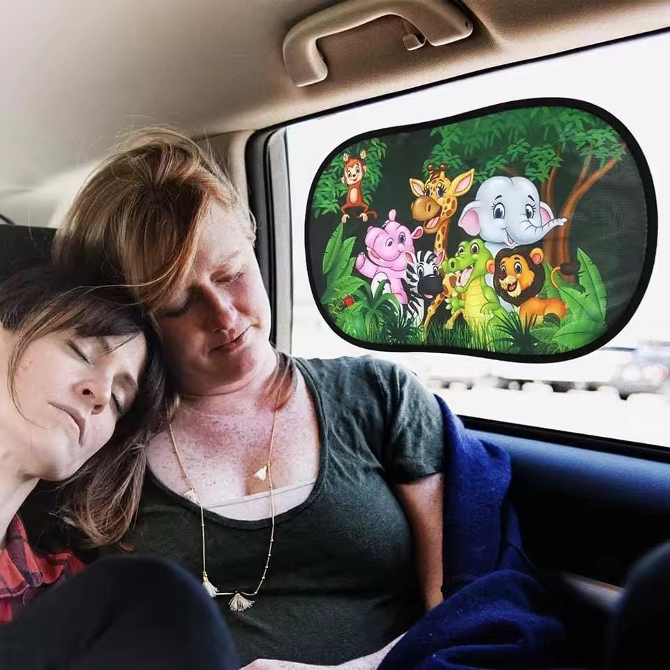 Car Sun Shade UV Protection Electrostatic Adsorption Car Window Sunshade For Kids Universal Auto Curtain Outdoor Sunscreen