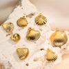 Stainless Steel Scallop Seashell Necklace for Women - Niche Design Titanium Jewelry Accessories
