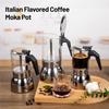 A27F-450Ml 15Oz 9 Cup Moka Pot Glass Clear Thickened Stainless Steel Stovetop Espresso Maker Italian Coffee Machine