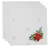 Vargottam Napkins  Florals  Print, Premium Quality Dinner  Napkins, 100   Cotton, Set of 4 Reusable  Napkins  Set, Size 20X20