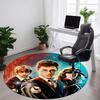 1PC Office Round Rug, Non-slip, Soft and Durable Office Rug for Interior Decoration, Perfect for Office, Beautiful Decoration