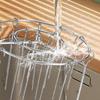 Kitchen Vertical Skewers Holder Round Air Fryer Grill Rack Detachable Grill Kebab Rack with Steel Sticks