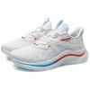 New LiNing Liuyun Cushioning, Slip Resistant, And Abrasion Resistant Low Top Running Shoes White Blue Orange AGLR033-3