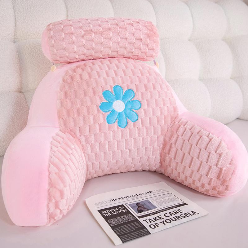 65x45cm Daisy Headboard Cushion Waist Support Pillow Gentle Stuffed Plushies Home Bedroom Throw Pillow Gifts Designed For Girls