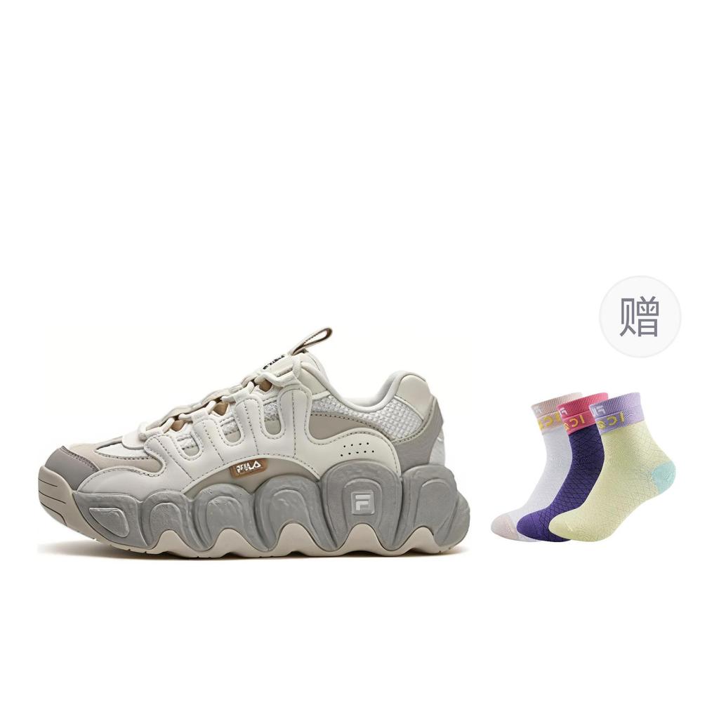 FILA Croissant Low top Casual Shoes Women's White Gray (Unisex) Casual Shoes F12W342103FTO
