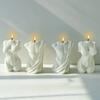 Sculpture Torso Mold Human Candle Mold DIY Body Abdominal Muscle Man's Statue Plaster Sculpture Male Silicone Mold