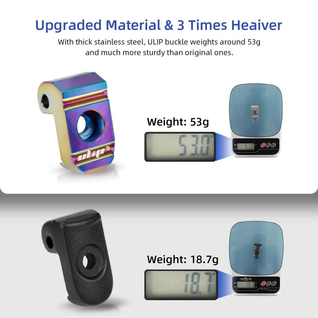 Colorful stainless steel folding buckle for xiaomi scooters with stainless steel axle