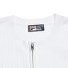 Fila Comfortable Simple Vitality Short Sleeve Knit Top Women Tops White F11W623408FWT