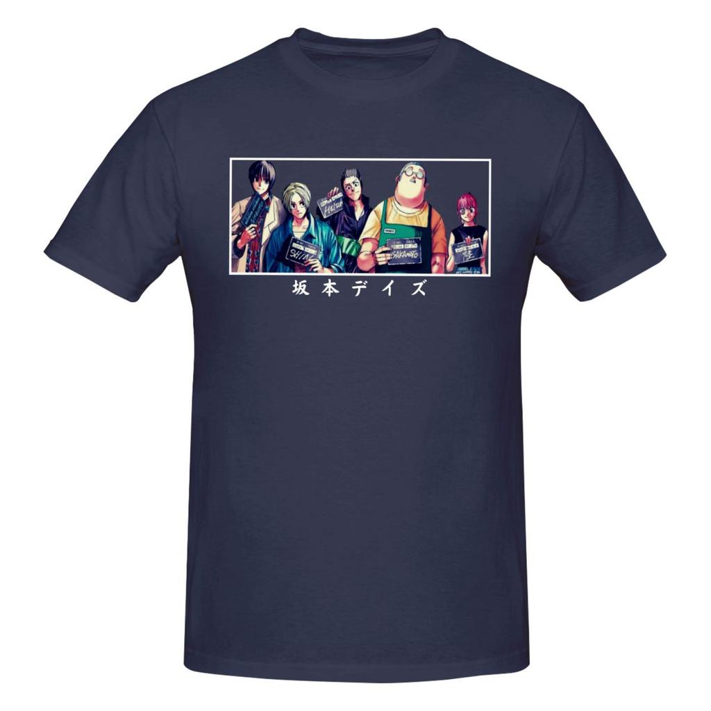 Unisex Sakamoto Days Anime Characters T Shirt Vintage Plus Size Cotton Custom Sleeve T Shirt Homme