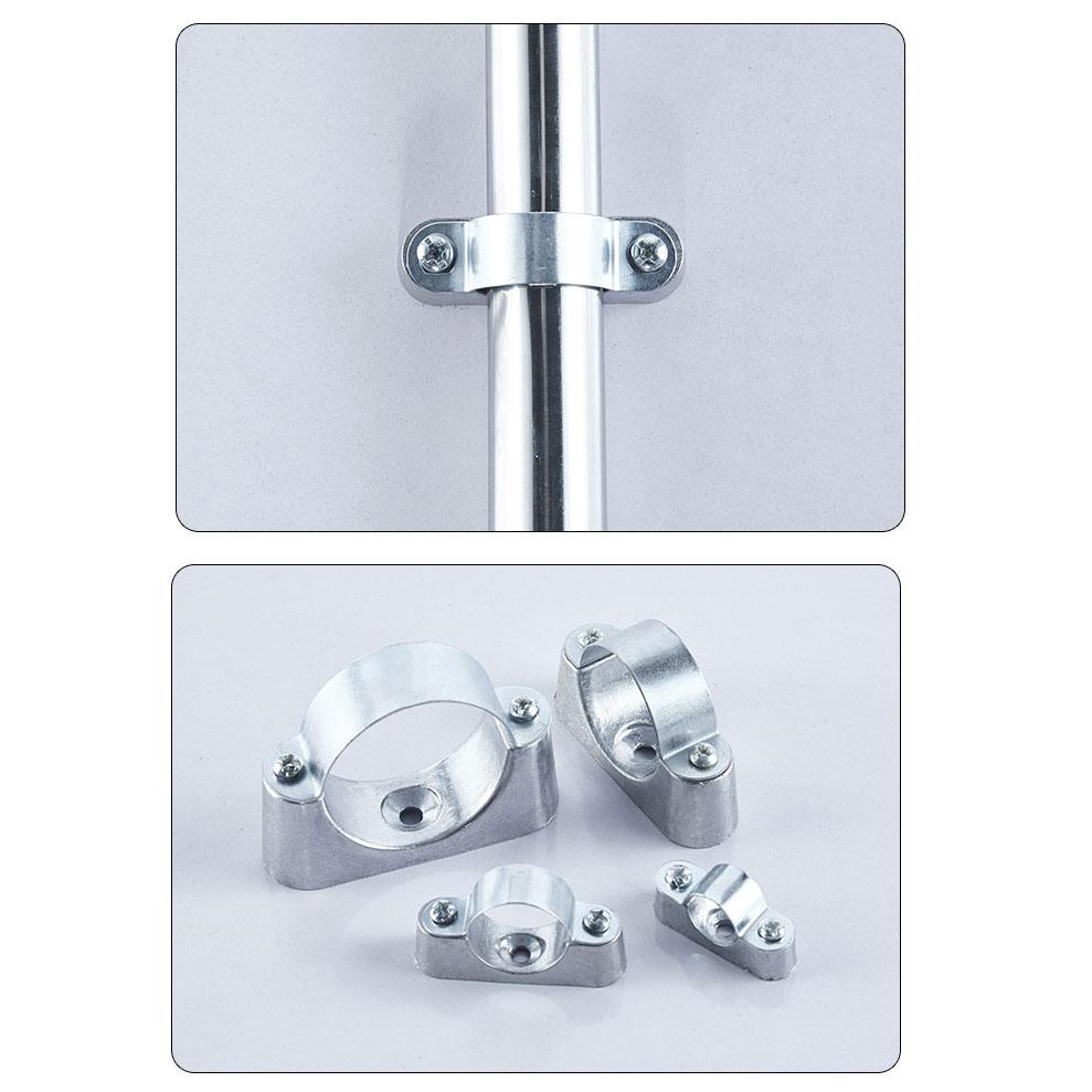2 PIÈCES Diamètre 16/20/25/32/38/50mm Serre-tube à trou unique Fixation murale Boucle de selle pour tube en aluminium Kit de fixation Avec vis