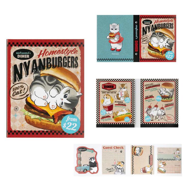 

mofusand Дайнер Пата Пата Блокнот с липкими заметками Япония НОВЫЙ