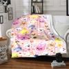 1Pc Cute Animal Expressions Blanket For Couch Bed Plush Cozy Fuzzy Blanket Super Soft Warm Blankets For Fall And Winter 091843