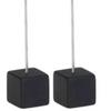 12PCS Card Holder Cube Pine Decorative Table Number Stand Memo Clip Holder for Bedside Decoration