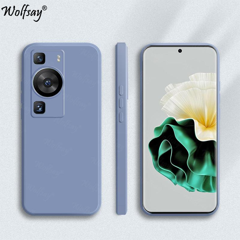 Godisfodral För Huawei P60 Fodral Stötfångare Mjuk TPU Original Flytande Silikon Baksida Fodral För Huawei P60 Skydd För Huawei P60 P 60 Pro