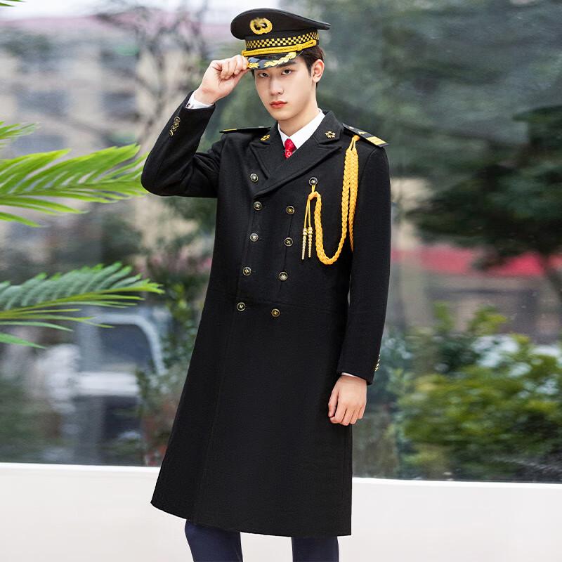 

Мужской утепленный шерстяной форменный пальто для службы безопасности M