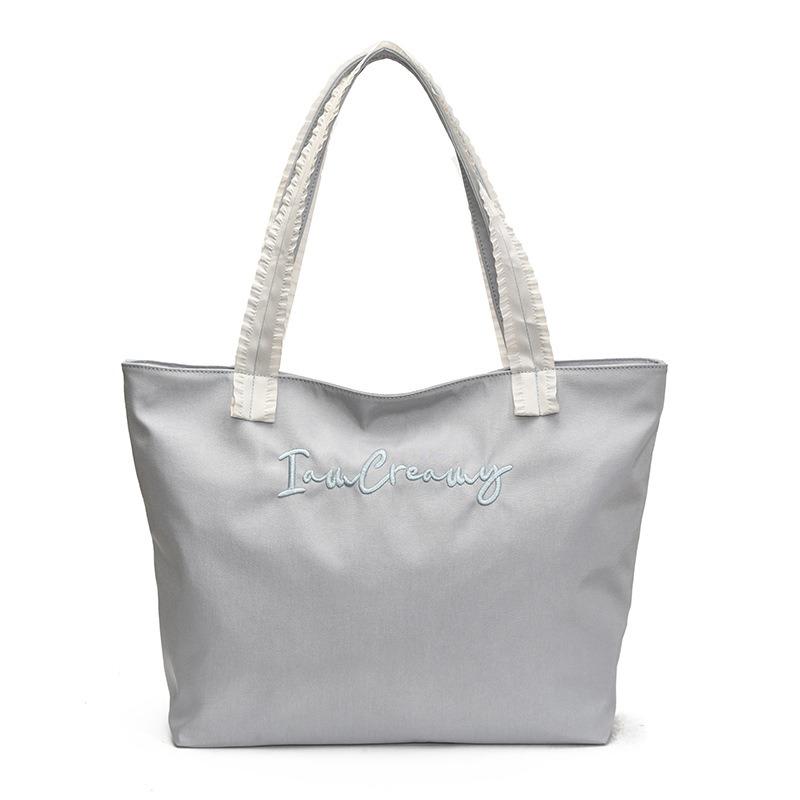 Summer New Urban Simple Style Hand Bag Letter Design Large Capacity Handbag Underarm Bag Tote Bag