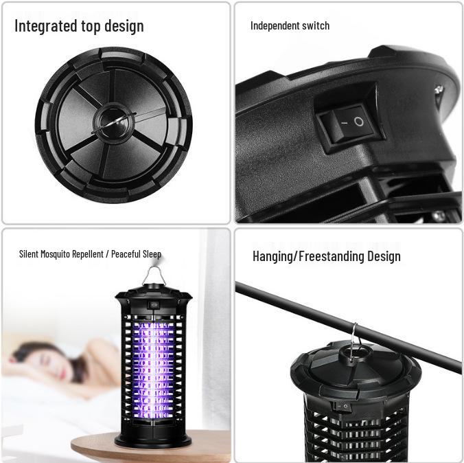 2025 Mosquito Killer Lamp: Automatic, Electric Shock, Indoor/Outdoor Repellent for Camping & Household Use