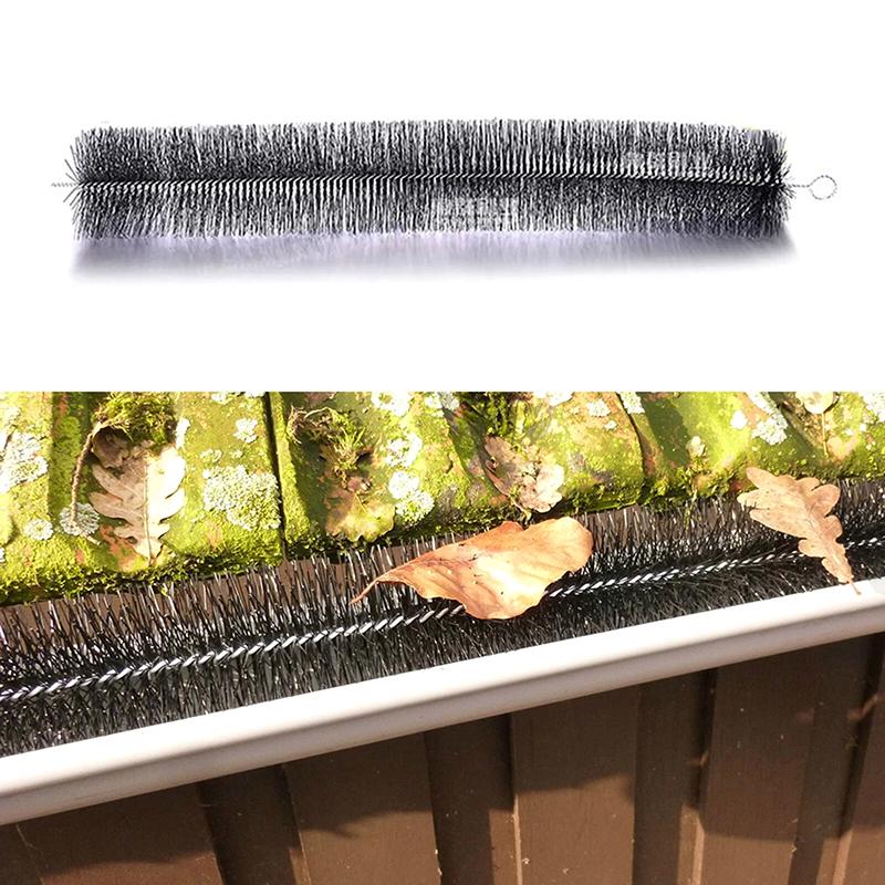 Gutter Brush Gutter Guard 100CMX1M Roof Leaf Protection Easy Install for Preventing Twig and Leaf Blockages