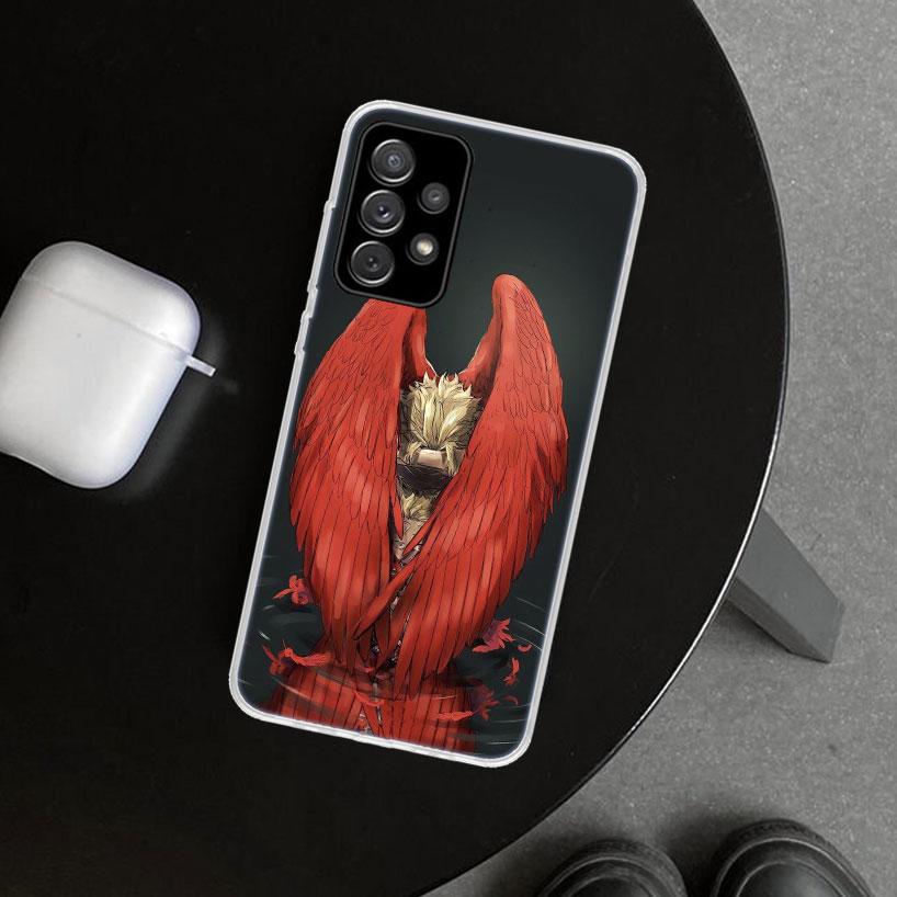 Hawks MHA My Hero A-Academy Phone Case Cover for Samsung Galaxy A12 A22 A32 A52 A72 A02S A51 A50S A31 A20S A10S Note 20 Ultra 10
