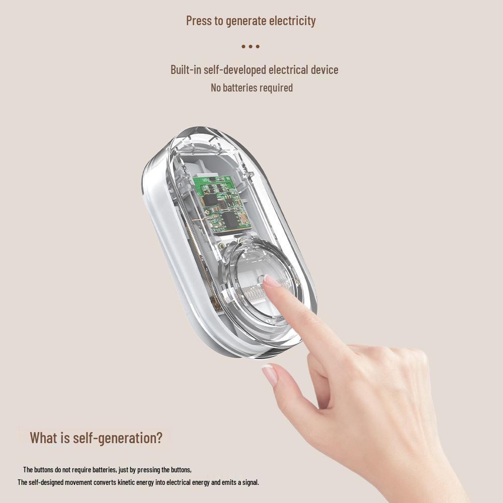 433 Wireless Waterproof Kinetic Doorbell – Battery-Free Smart Home Security Doorbell