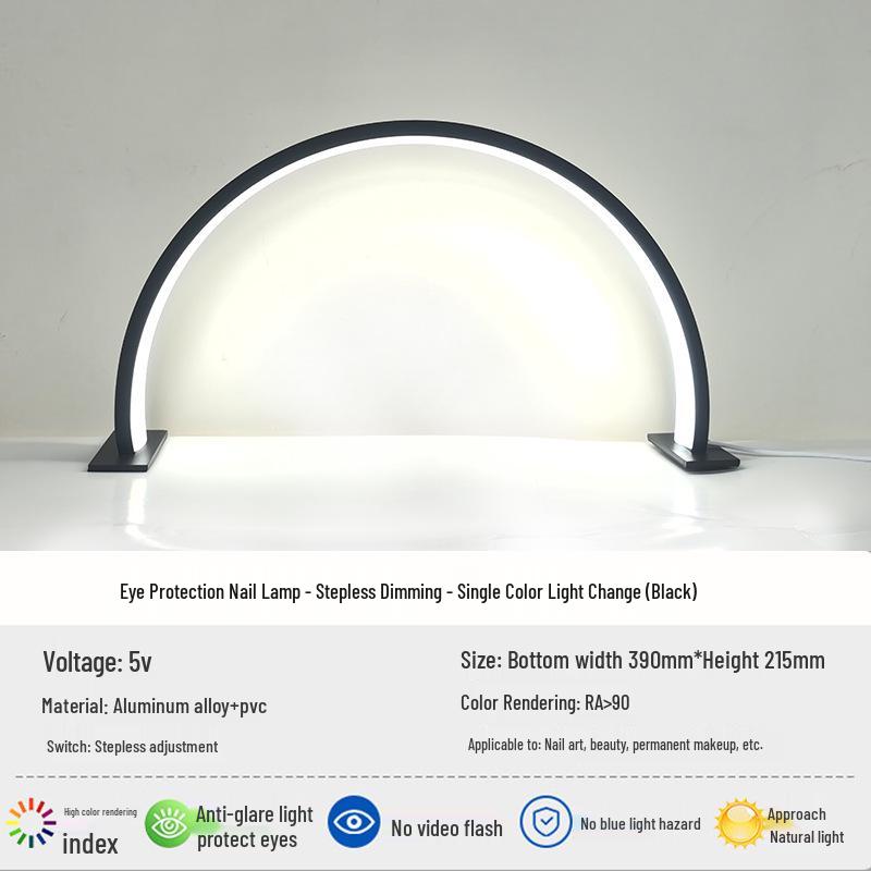 Super Bright LED Beauty Salon Desk Lamp with Eye Protection and Manicure Light