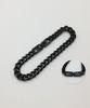Sexto [Bracelet][Surgical Steel] 2Dc-0125 Bracelet Black
