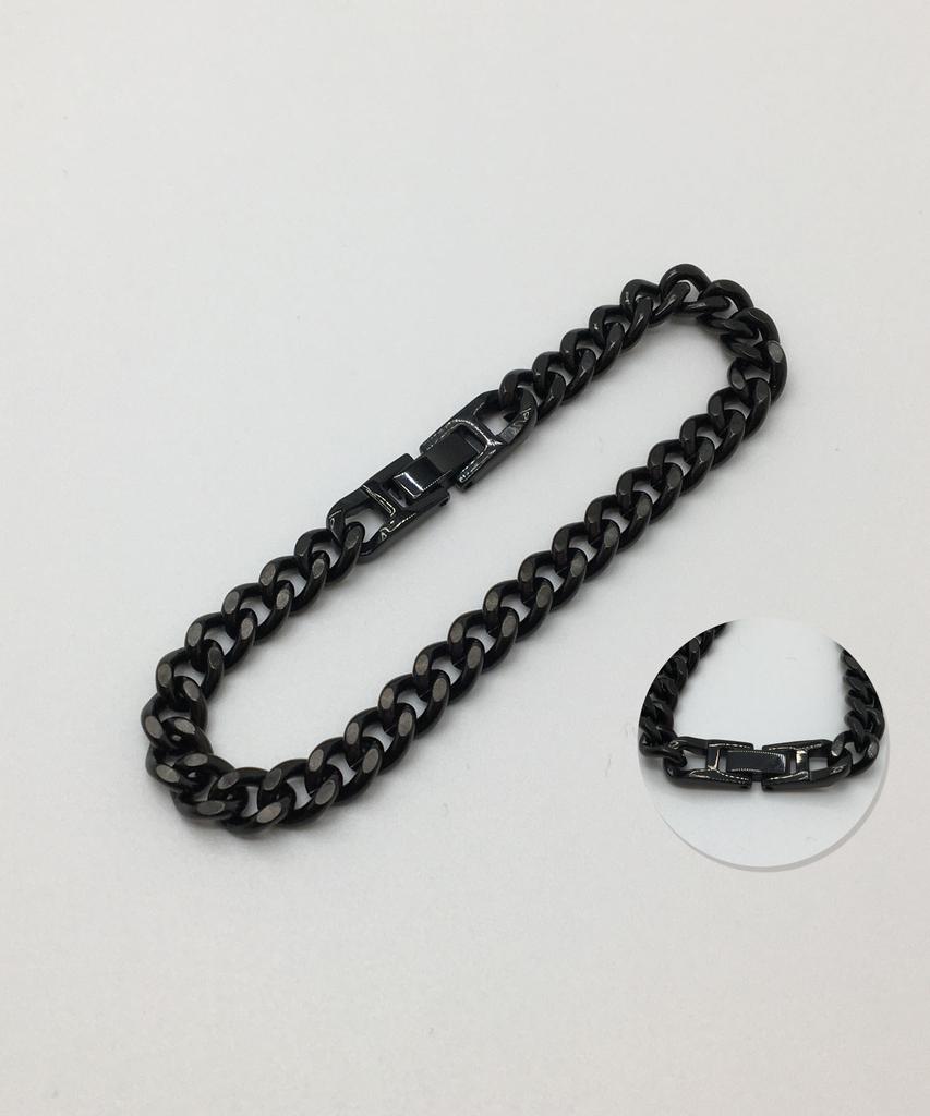 Sexto [Bracelet][Surgical Steel] 2Dc-0125 Bracelet Black