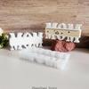 Silicone MOM Letter Mold Not Perfect For Mothers Day Gift And Home Decoration Crafts