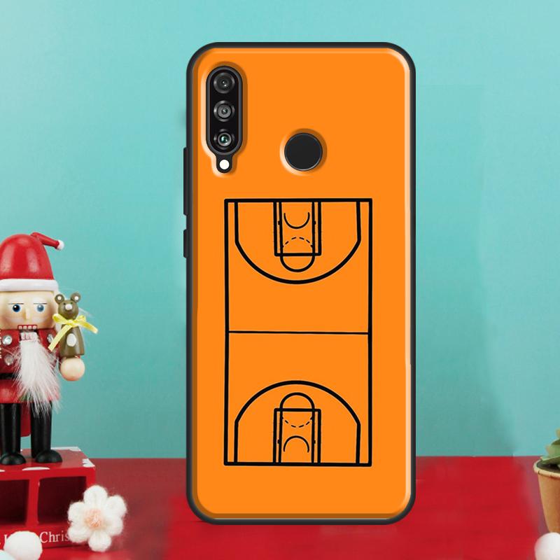 Basketball Court For Huawei Nova Y70 Y90 Y60 Y72 Y73 Y61 Y91 9 10 SE 12i 12s 11i 8i P30 P40 Lite P60 Pro Case