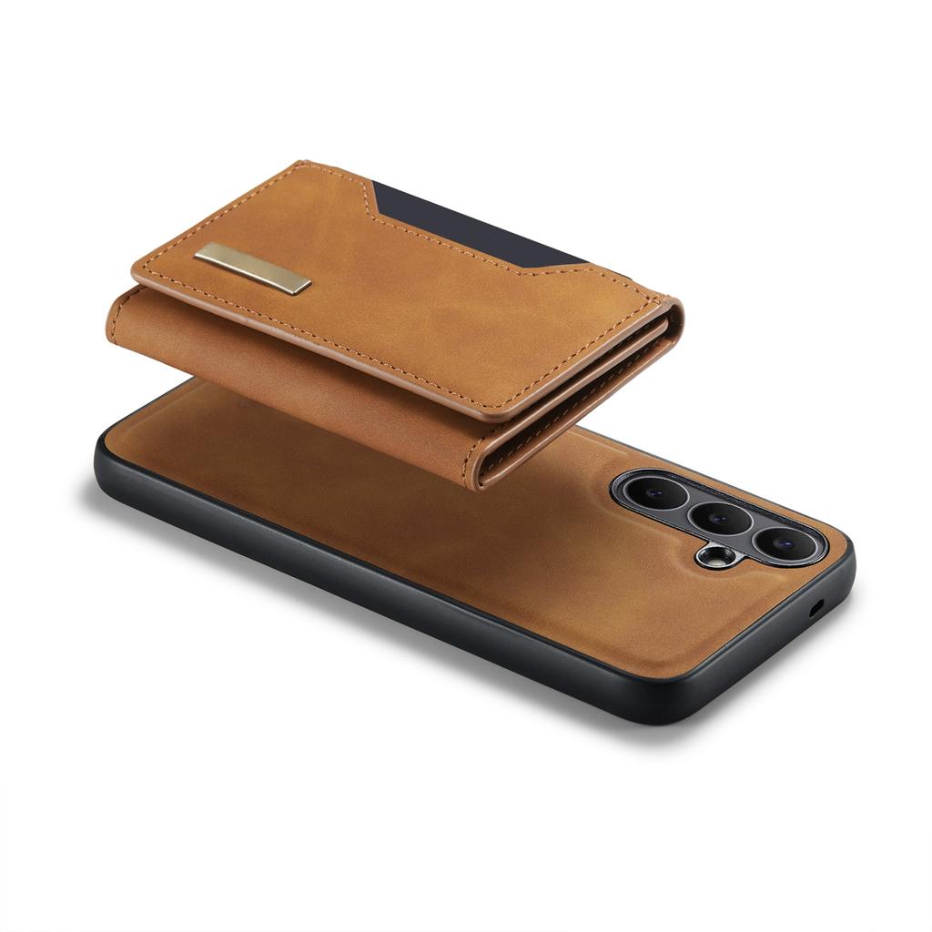 Phone Case Magnetic Detachable Wallet Card Slot Kickstand Cover Fit for Samsung Galaxy S25