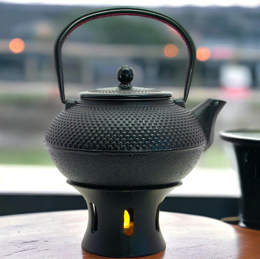 CAST IRON KETTLE 1.5 L TEA INFuser with Strainer + Warmer