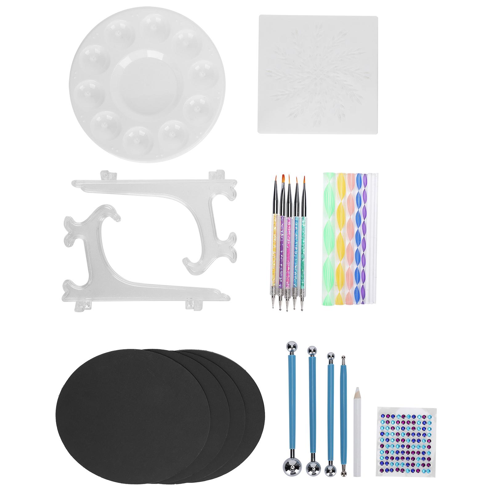 

Набор для рисования мандалы 34 шт. Ручная работа DIY Инструменты для точечной росписи Трафарет Рисование Камни Художественные принадлежности