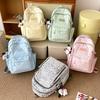 School season new campus student schoolbag female junior high school college student backpack large capacity travel leisure backpack