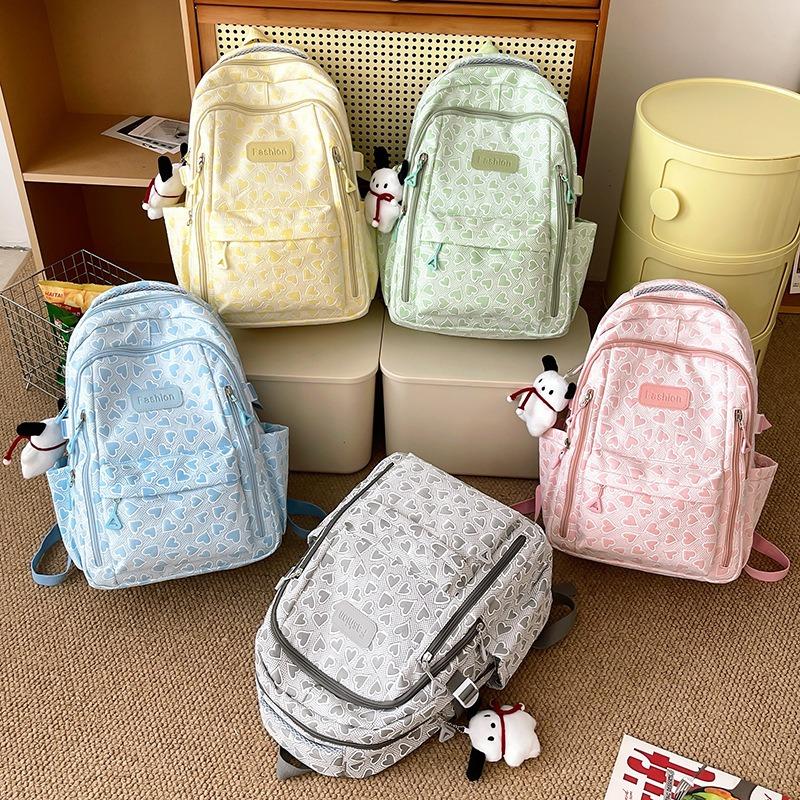 School season new campus student schoolbag female junior high school college student backpack large capacity travel leisure backpack