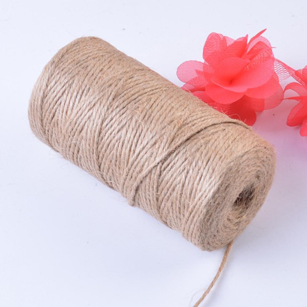 2mm Thickness Natural Jute Wire for Handmade Crafts DIY Projects Hemp Rope,Length: 100m A