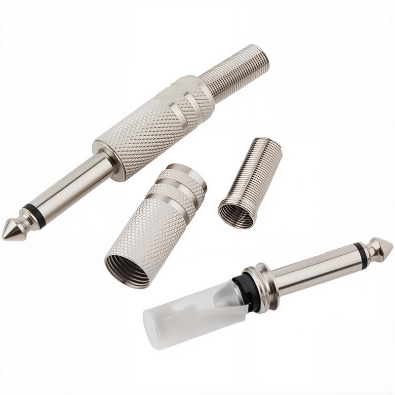 Audio Cable Microphone Accessories 6.35mm Mono Stereo Channel Amplifier Plug Adapter Connectors