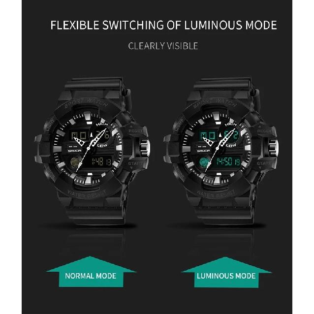 Mens Watch Sanda 780 Sports  Fashion Led Digital Fashion Quartz Watch Men Waterproof G Style Watches Relogio Clock