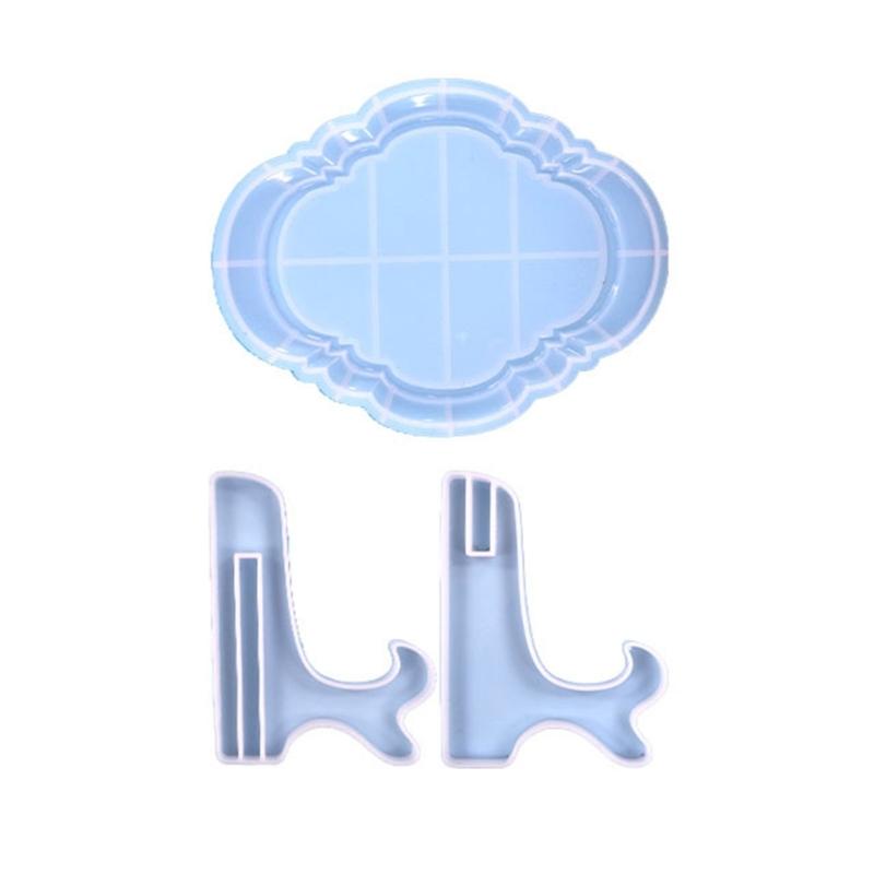 

Small Oval Photo Frame Decorations Silicone Mold DIY Epoxy Resin Molds Table Ornament Mould for Beginners Nonstick 1